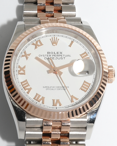 2019 Rolex Datejust 36MM White Dial Two Tone Jubilee Bracelet (126231)