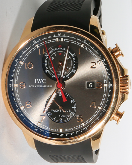 IWC Schaffhausen Portugieser Yacht Club Chronograph 45.4MM Ardoise Grey Dial Rubber Strap (IW390209)