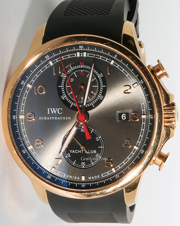 IWC Schaffhausen Portugieser Yacht Club Chronograph 45.4MM Ardoise Grey Dial Rubber Strap (IW390209)