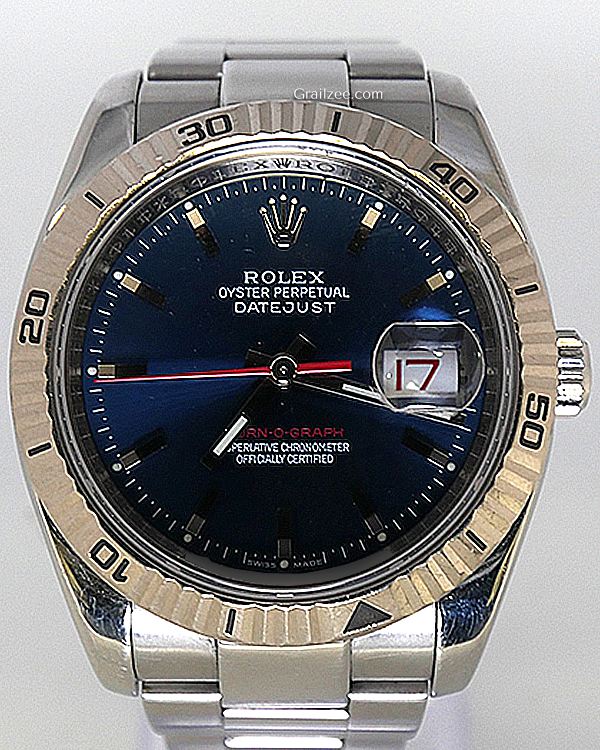 Rolex Datejust Turn-O-Graph 36MM Blue Dial Oyster Bracelet (116264)