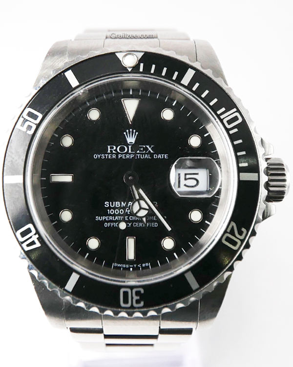 Rolex Submariner Date 40MM Black Dial Steel Bracelet (16610)