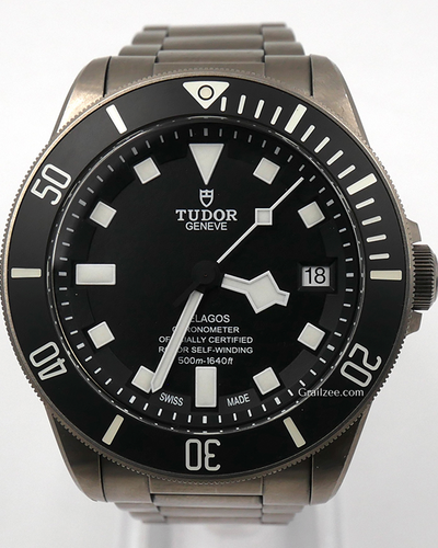 2017 Tudor Pelagos 42MM Black Dial Titanium Bracelet (25600TN)