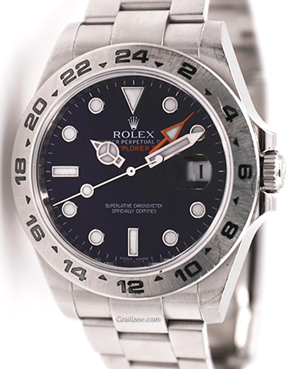 2012 Rolex Explorer II 42MM Black Dial Steel Bracelet (216570)