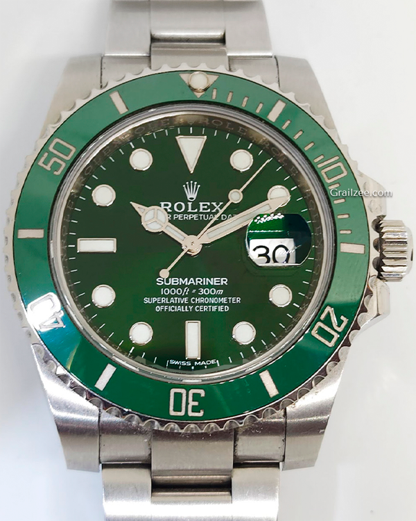 2016 Rolex Submariner Date “Hulk” 40MM Green Dial Oyster Bracelet (116610LV)