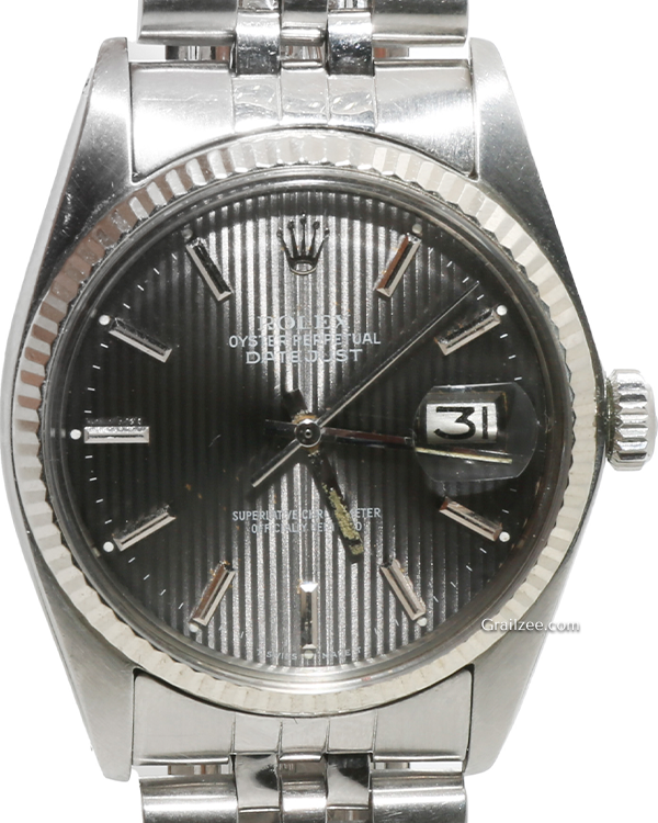 Rolex Datejust 36MM Grey "Tapestry" Dial Jubilee Bracelet (1601)