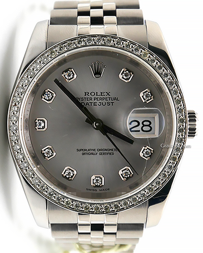 2006 Rolex Datejust 36MM Rhodium Dial Jubilee Bracelet (116234)