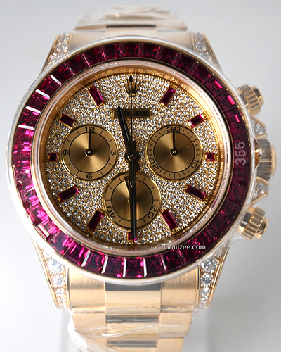 2024 Rolex Cosmograph Daytona 40MM Pave Diamond Dial Yellow Gold Oyster Bracelet (126598TRU)