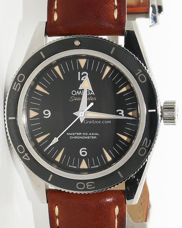 Omega Seamaster 300 41MM Black Dial Leather Strap (233.32.41.21.01.002)