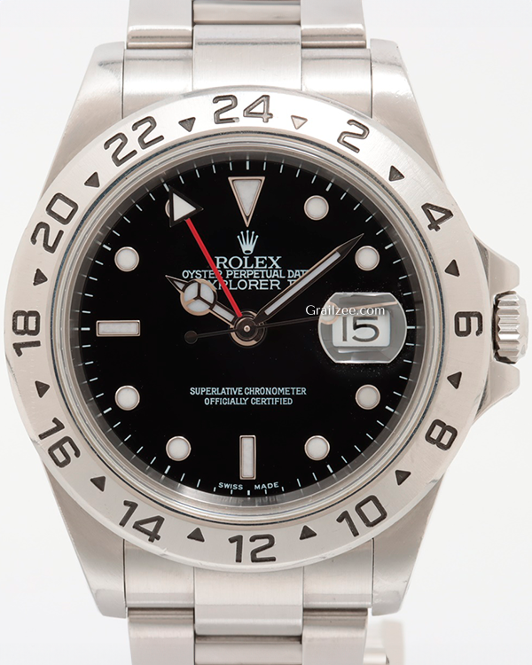 Rolex Explorer II 40MM Black Dial Oyster Bracelet (16570)