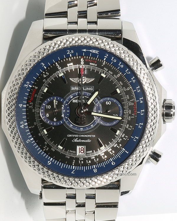 Breitling Bentley Supersports "Midnight Blue" L.E. 49MM Black Dial Steel Bracelet (A26364)