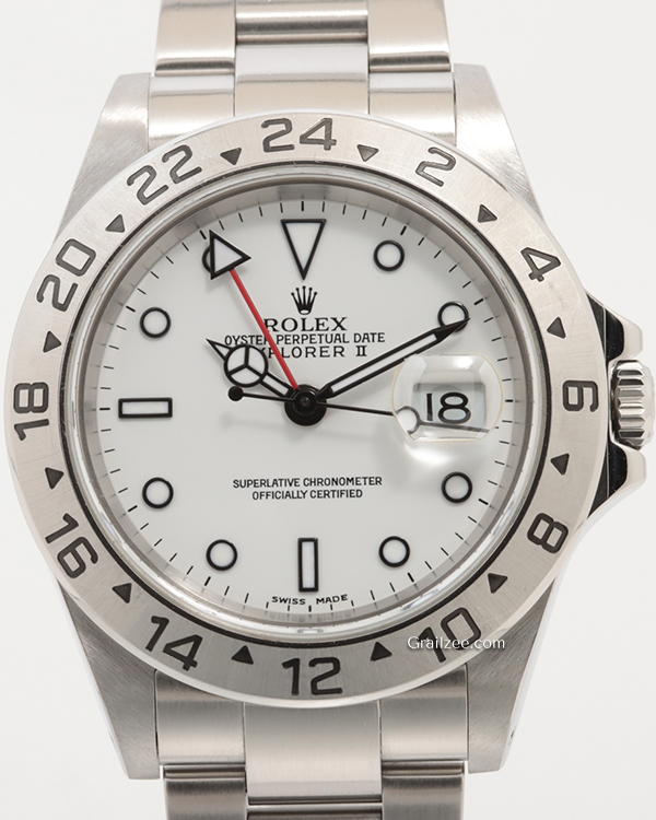 Rolex Explorer II "Polar" 40MM White Dial Oyster Bracelet (16570)