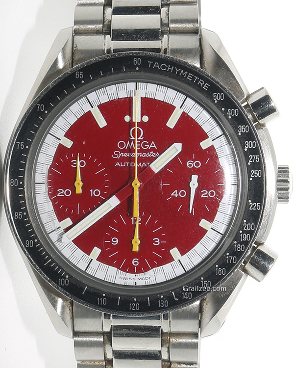 Omega Speedmaster "Michael Schumacher" 39MM Red Dial Steel Bracelet (3510.61)