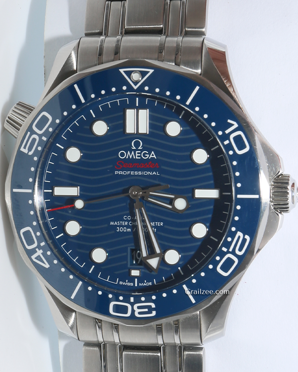 2022 Omega Seamaster Diver 300M 42MM Blue Dial Steel Bracelet (210.30.42.20.03.001)