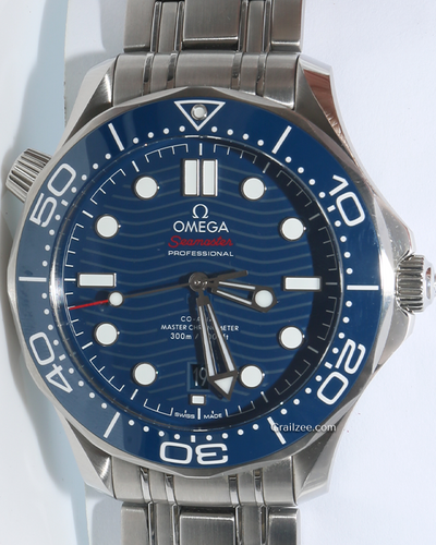 2022 Omega Seamaster Diver 300M 42MM Blue Dial Steel Bracelet (210.30.42.20.03.001)