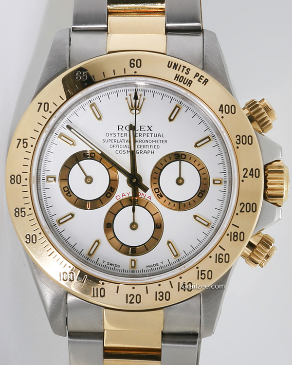 1995 (W Serial) Rolex Cosmograph Daytona 40MM White Dial Two-Tone Oyster Bracelet (16523)