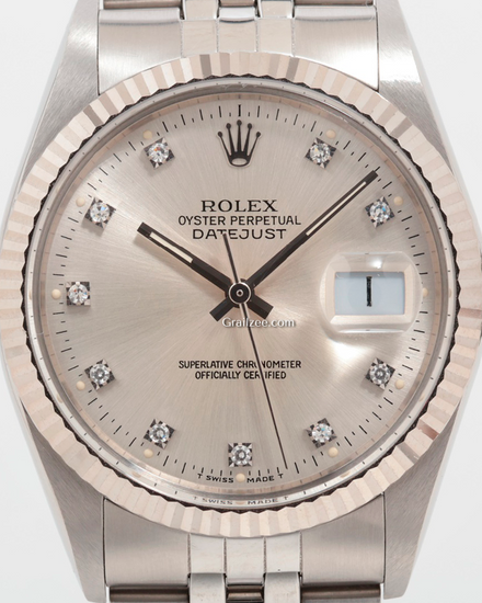 1980 (6.4 Mill Serial) Rolex Datejust 36MM Silver Dial Jubilee Bracelet (16014)