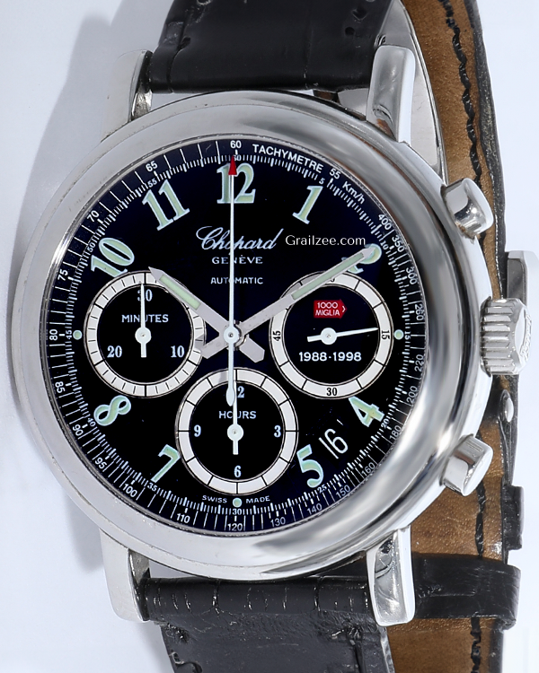 Chopard Mille Miglia Limited Edition 39MM Black Dial Leather Strap (8331)