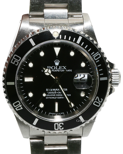 Rolex Submariner Date 40MM Black Dial Oyster Bracelet (16610)