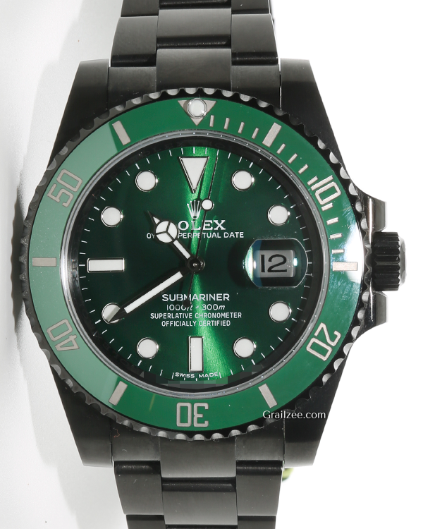 Rolex Submariner Date “Hulk” 40MM Green Dial DLC Coated Oyster Bracelet (116610LV)