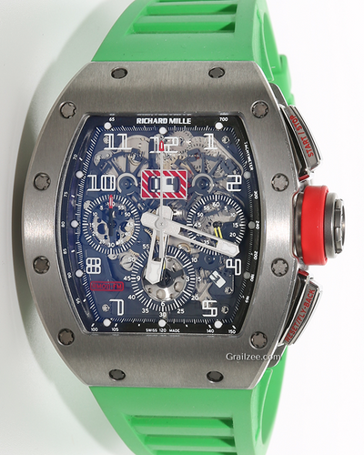 Richard Mille RM 011 "Felipe Massa" 50MM Skeleton Dial Rubber Strap (RM011)