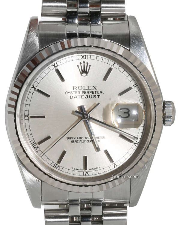 1988 (R Serial) Rolex Datejust 36MM Silver Dial Jubilee Bracelet (16234)