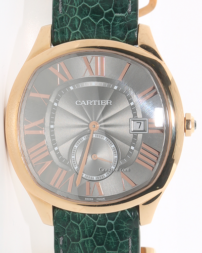 Cartier Drive De Cartier 41x47MM Grey Dial Aftermarket Leather Strap (WGNM0004)