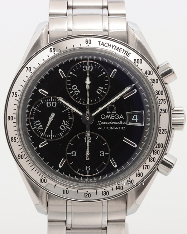 Omega Speedmaster Date 39MM Black Dial Steel Bracelet (3513.50.00)