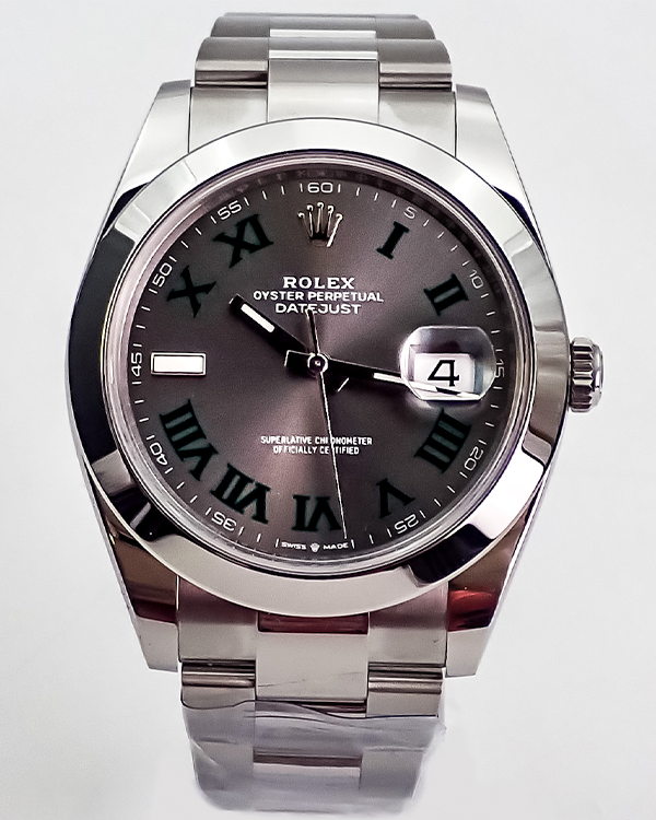 2023 Rolex Datejust 41 Wimbledon Oystersteel/White Gold Grey Dial (126300)