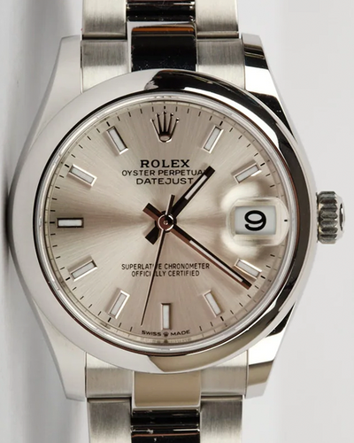 2022 Rolex Datejust 31MM Silver Dial Oyster Bracelet (278240)