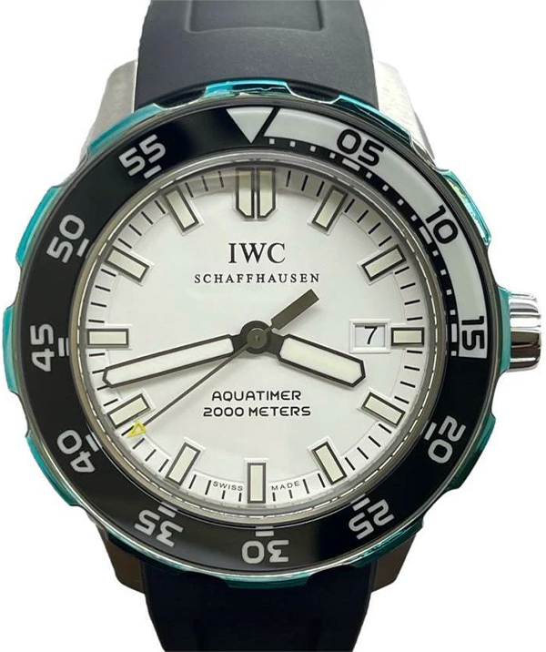 IWC Schaffhausen Aquatimer Automatic 2000 44MM White Dial Rubber Strap (IW356811)