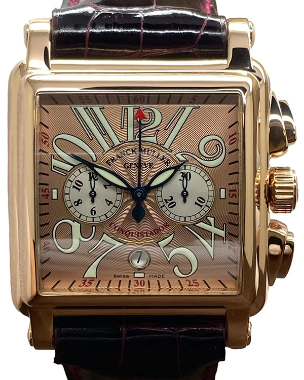 Franck Muller Conquistador 41MM Bronze Dial Leather Strap (10000CC)