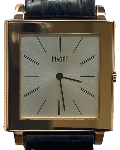 Piaget Altiplano Ultra Thin 33MM Silver Dial Leather Strap (G0A32065)