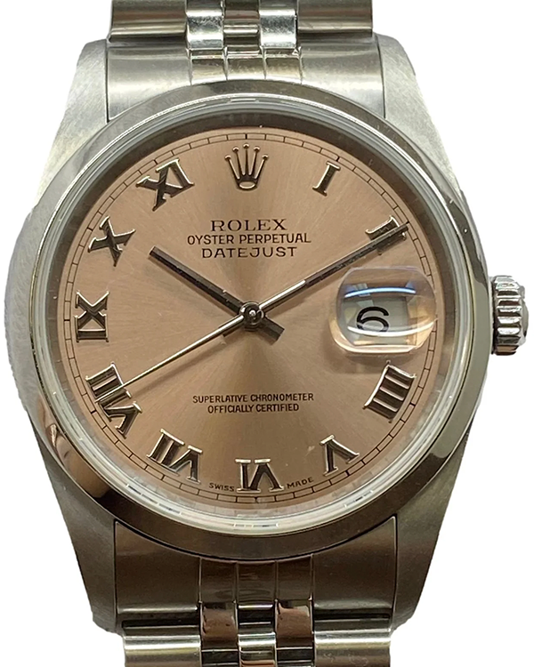 2004 Rolex Datejust 36MM Salmon Dial Jubilee Bracelet (16200)