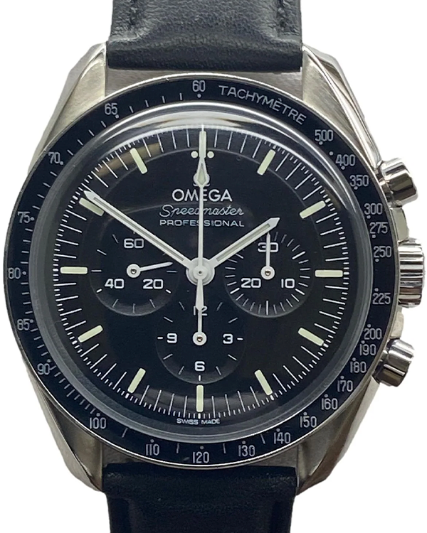 2023 Omega SpeedmasterMoonwatch Professional 42MM Black Dial Leather Strap (310.32.42.50.01.001)