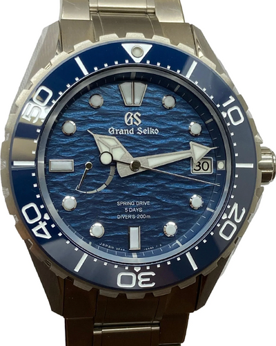 2024 Grand Seiko Evolution 9 Collection 43.8MM Blue Dial Titanium Bracelet (SLGA023)