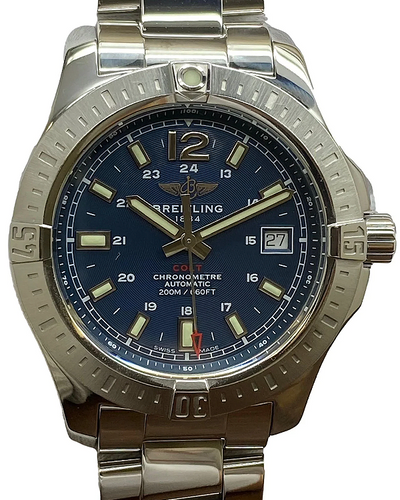 Breitling Colt 41MM Blue Dial Steel Bracelet (A17313)