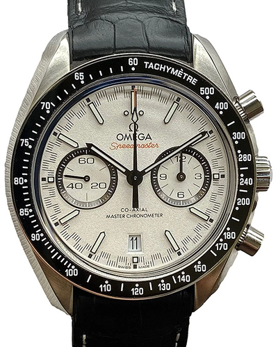 2023 Omega Speedmaster Racing 44MM White Dial Leather Strap (329.33.44.51.04.001)