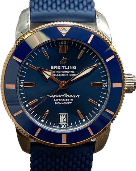 2023 Breitling Superocean Heritage 42MM Blue Dial Rubber Strap (UB2010161C1S1)