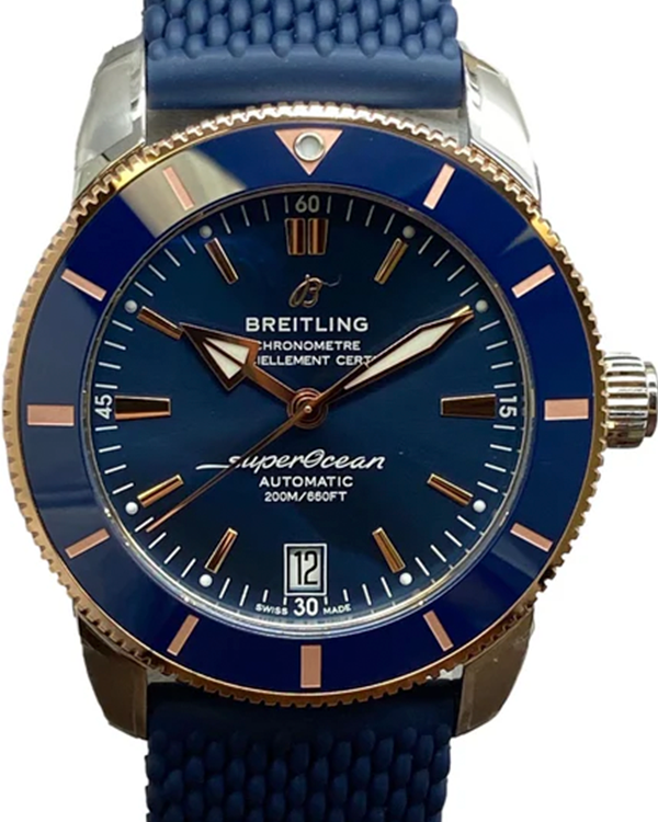 2023 Breitling Superocean Heritage 42MM Blue Dial Rubber Strap (UB2010161C1S1)