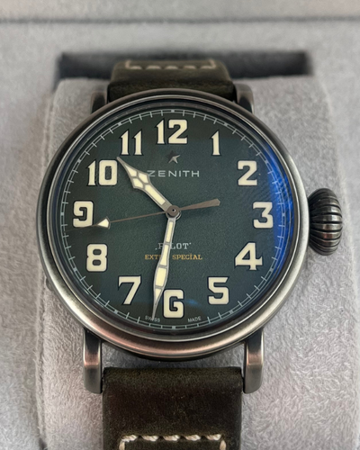 2019 Zenith Pilot Type 20 Extra Special Steel Green Dial Limited Edition of 250 (11.1943.679)