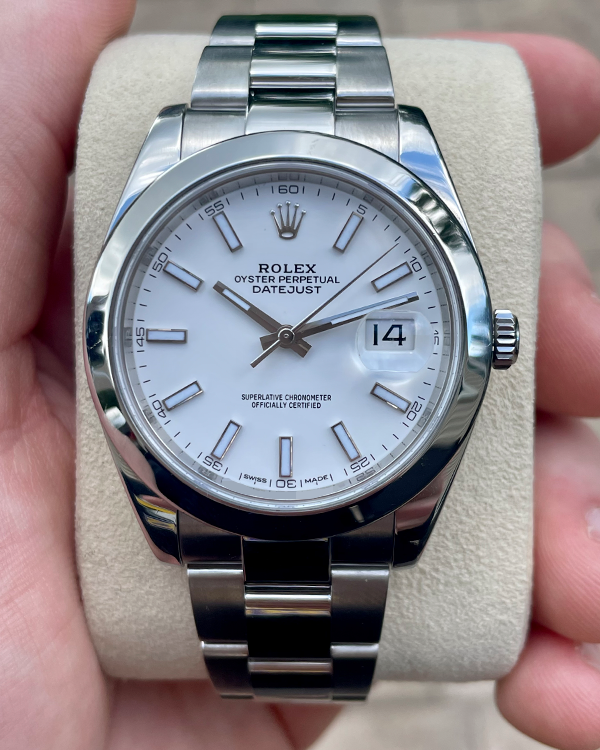 Rolex Datejust 41MM Oystersteel White Dial (126300)