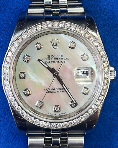 Rolex Datejust 36MM Aftermarket Mother-of-Pearl Dial Jubilee Bracelet (116200)