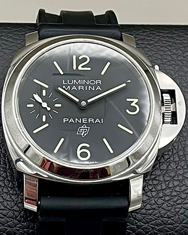 2019 Panerai Luminor Marina 44MM Black Dial Rubber Strap (PAM00776)