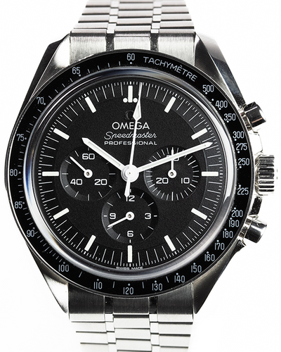 2023 Omega Speedmaster Professional Moonwatch 42MM Black Dial Steel Bracelet (310.30.42.50.01.002)