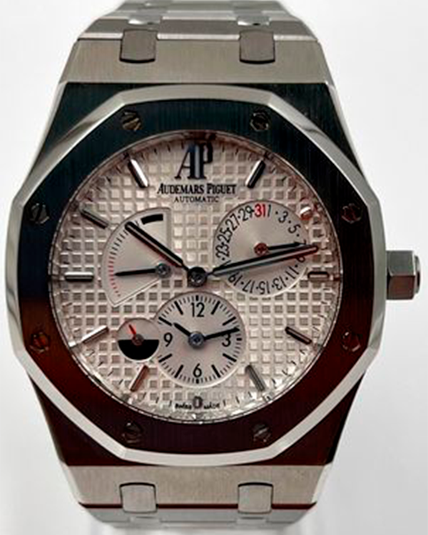 2015 Audemars Piguet Royal Oak Dual Time 39MM White Dial Steel Bracelet (26120ST)