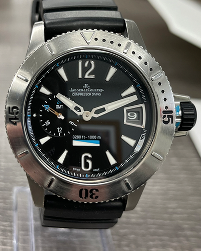 2011 Jaeger-LeCoultre Master Compressor Diving GMT Limited Edition 44MM Black Dial Rubber Strap (Q187T770)