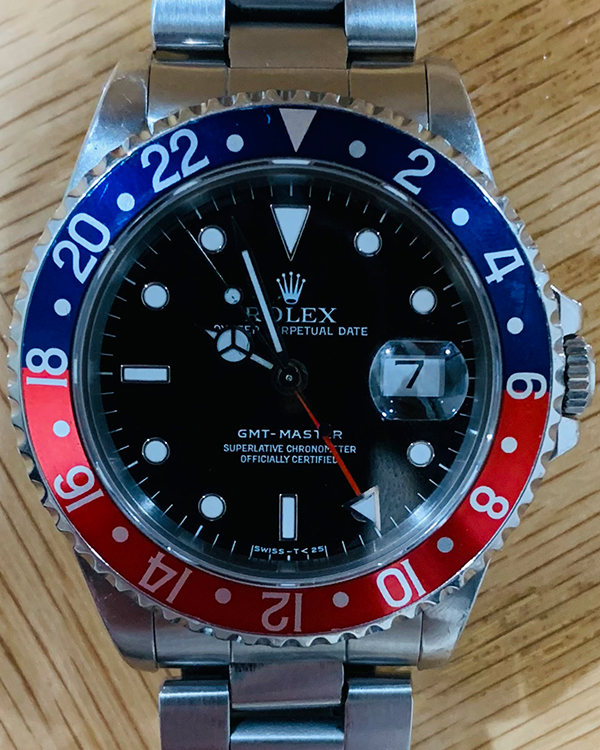 Rolex GMT-Master "Pepsi" 40MM Black Dial Steel Bracelet (16700)