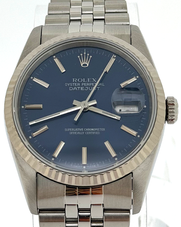 1996 (T Serial) Rolex Datejust 36MM Blue Dial Jubilee Bracelet (16234)