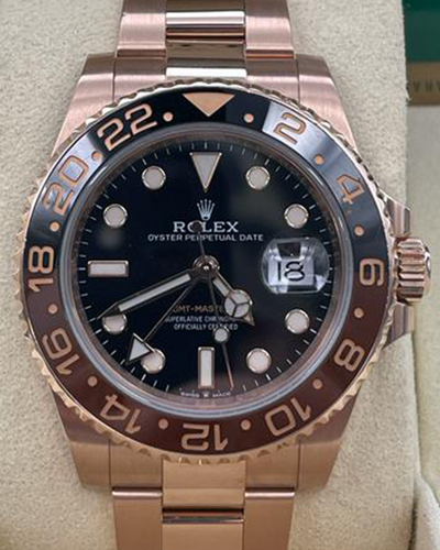 2020 Rolex GMT-Master II "Rootbeer" 40MM Everose Gold Black Dial (126715CHNR)