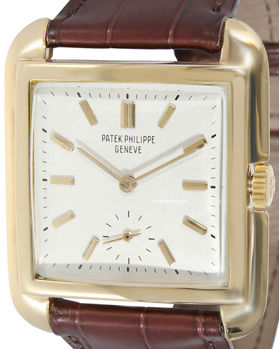 Patek Philippe Cioccolatone 31x37MM SilverDial Leather Strap (2486)